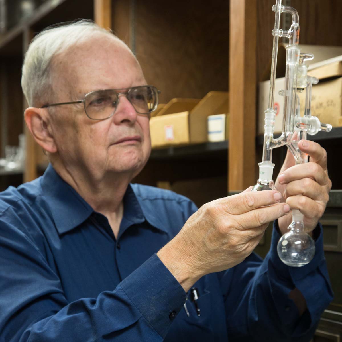 portrait of Rooney Coffman in science lab